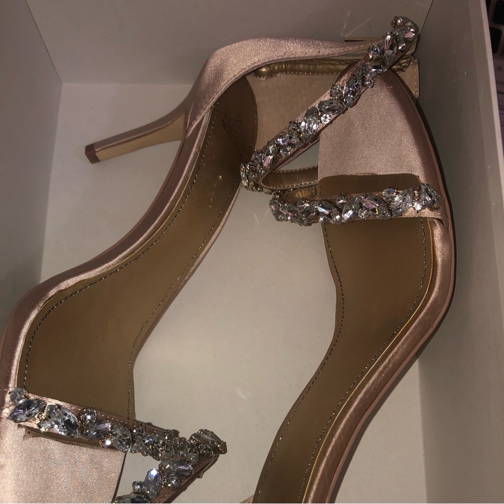 belle bagdley mischka stiletto open toe sandals NWOT size 9 1/2